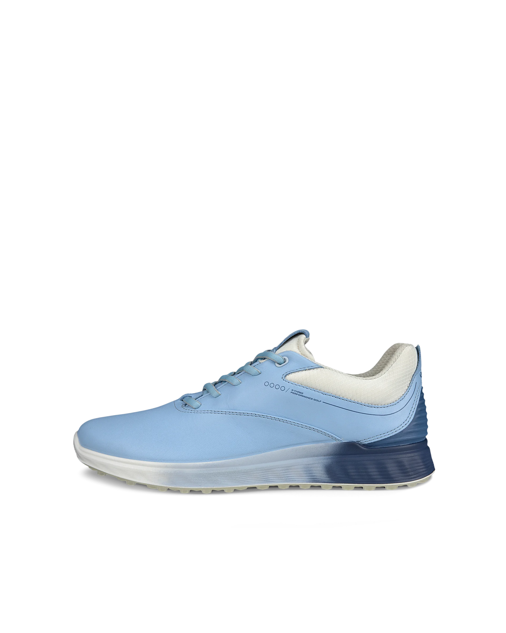ECCO W Golf S-Three Damen Golfschuh aus Leder mit Gore-Tex Blau