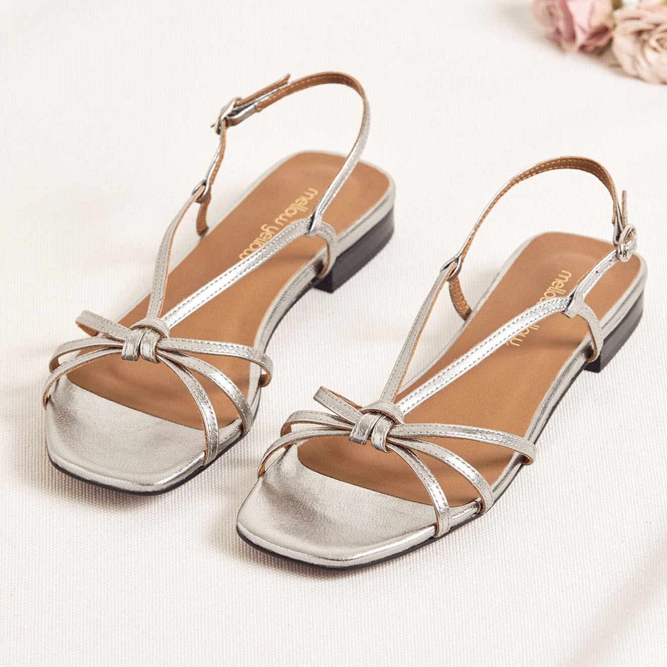 Mellow Yellow Sandales en Cuir Paige plomb
