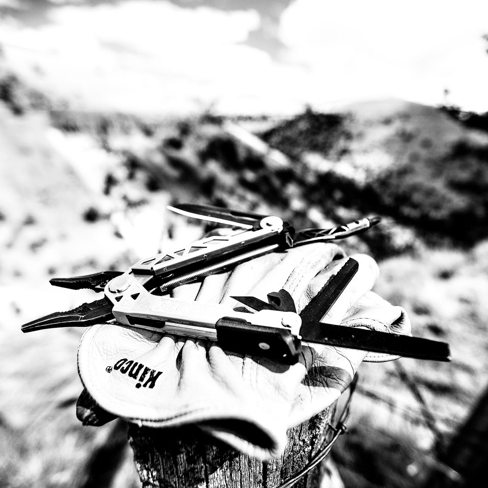 GERBER Multitool Center Drive Schraubendreher Tool Wechselbit Etui 7 Funktionen