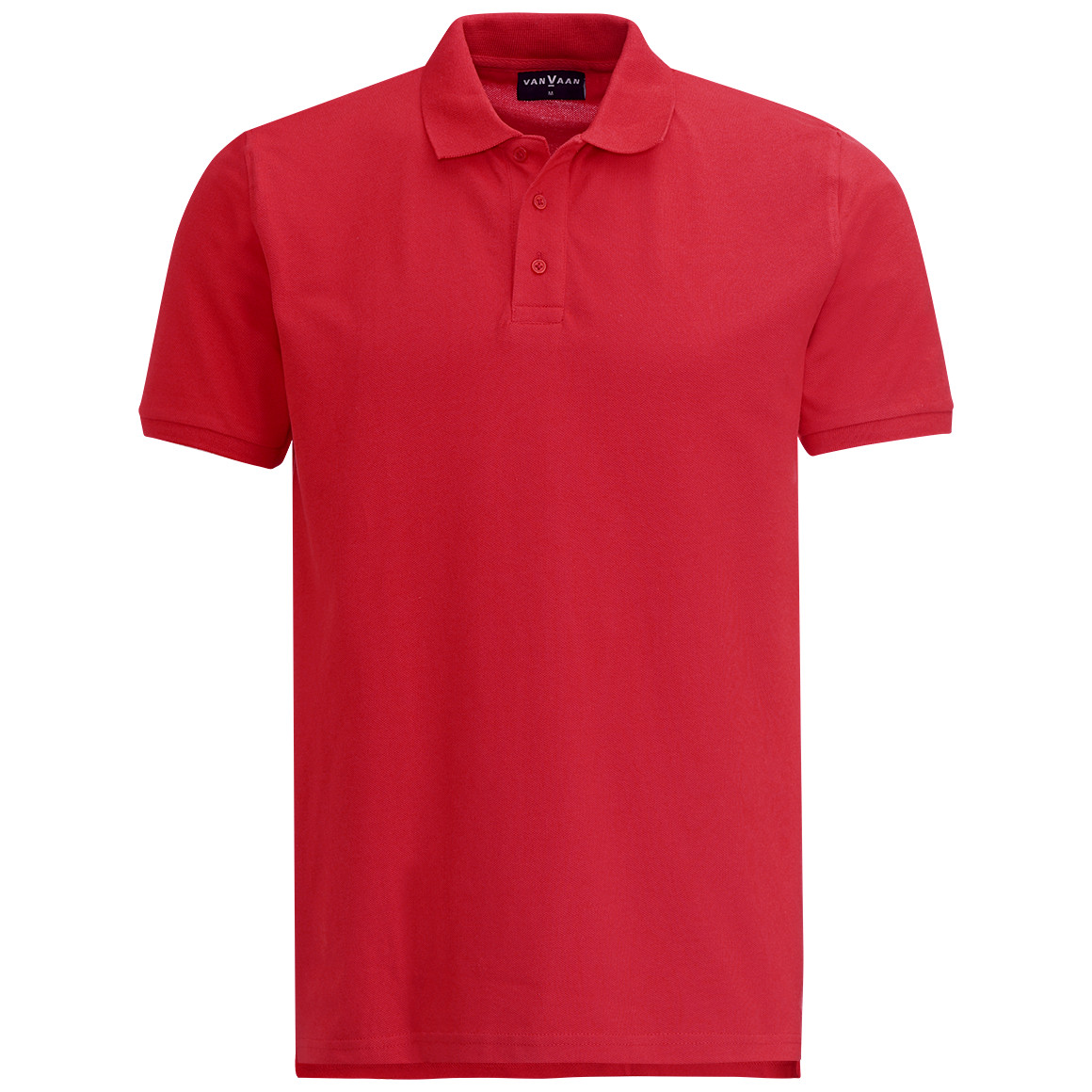 VanVaan Herren Poloshirt in Piqué-Qualität rot