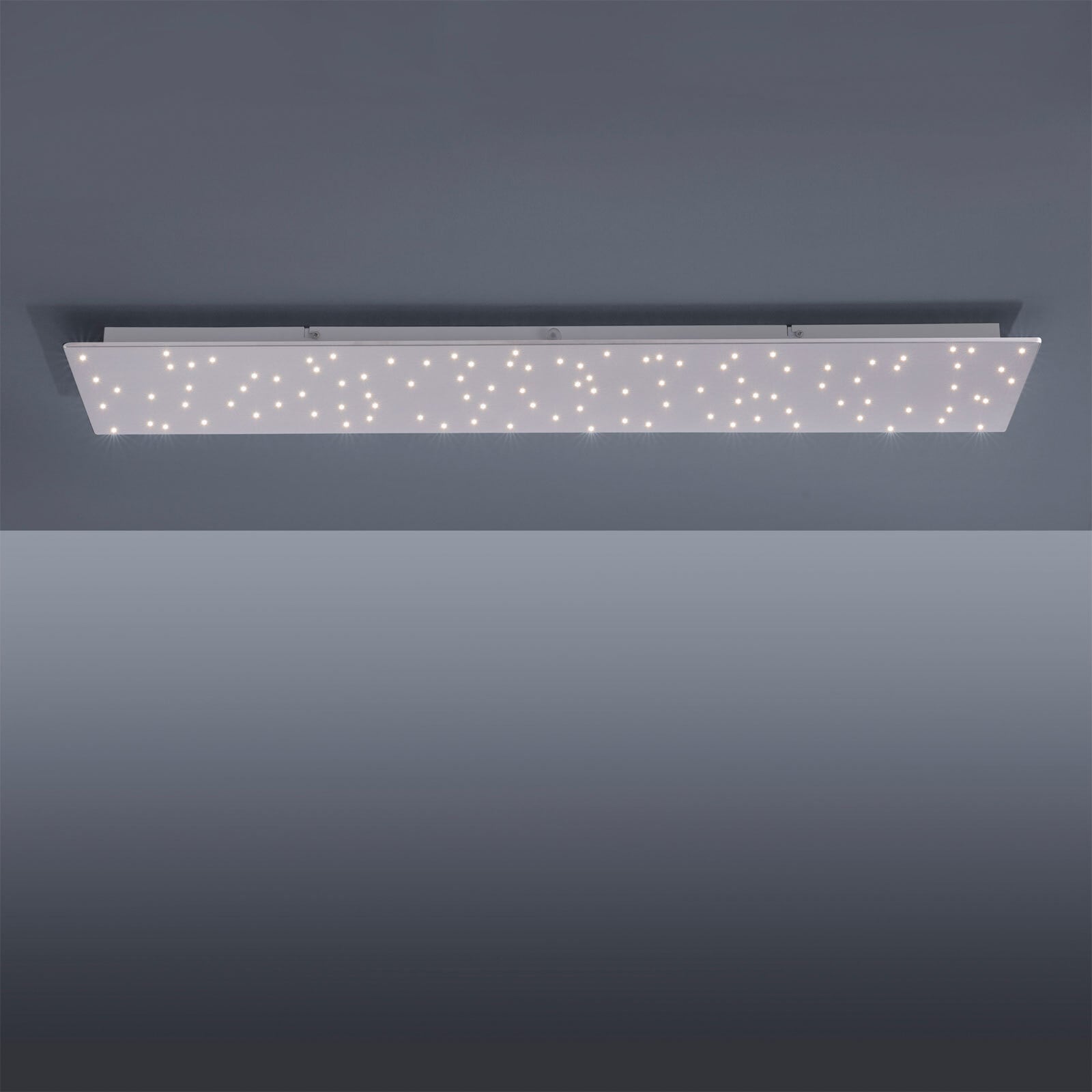 LED-Deckenleuchte Sparkle 100x25 Edelstahl