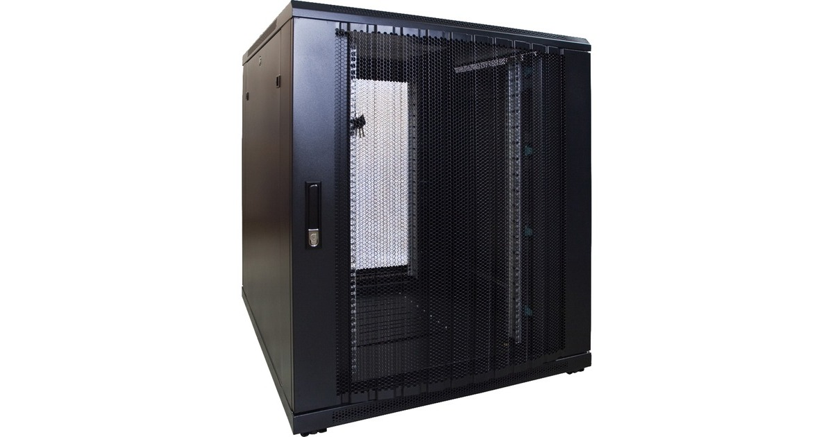 DSI18U serverkast met geperforeerde deur - DS8018PP server rack  (Zwart, 800 x 1000 x 1000mm)