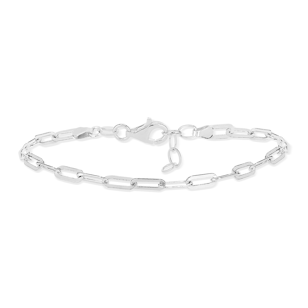 Bracelet argent 925 maille forçat plate 20 cm