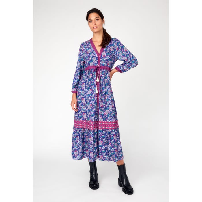 Veritas-Lange jurk paisley