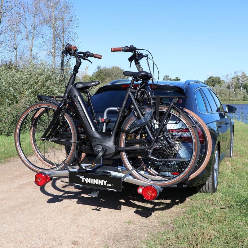 Twinny Load - FietsDrager e-Carrier Ultra - Inklapbaar - Geschikt Voor 2 E-Bikes - Metaal/Aluminium/Kunststof