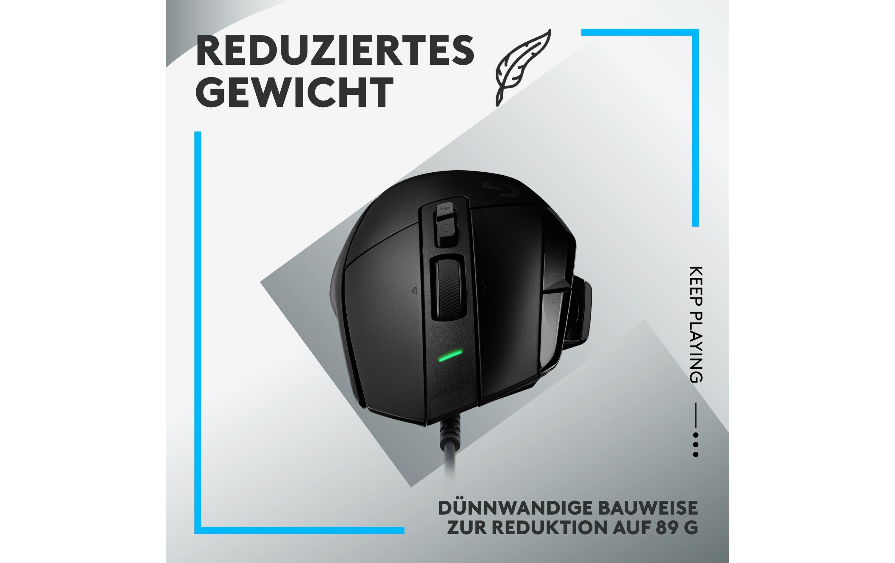 Gaming-Maus G502 X SchwarzHochpräzise Gaming-Maus mit optisch-mechanischen Lightforce Switches