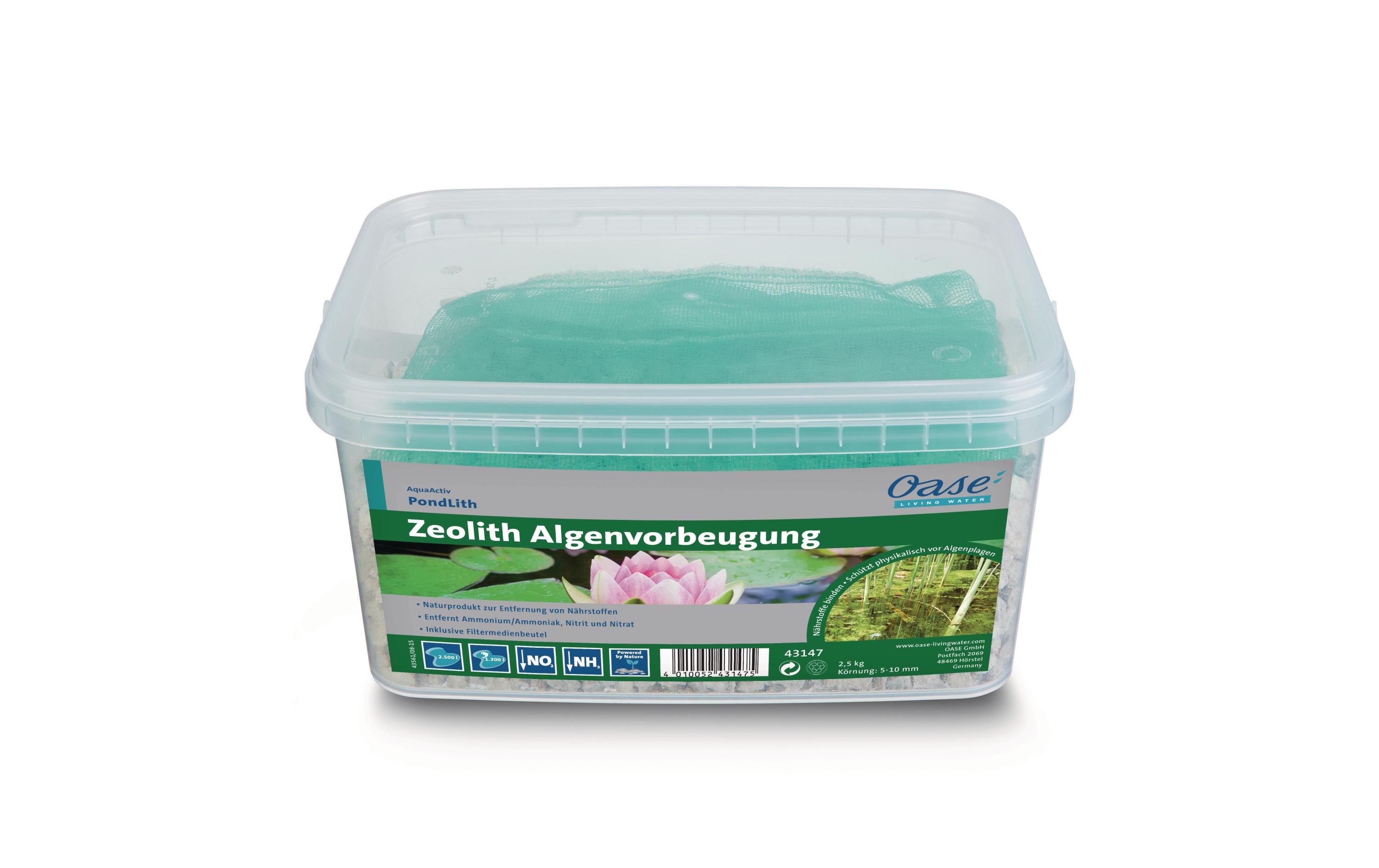 Algenvernichter AquaActiv PondLithEntzieht Grünalgen die Nahrungsgrundlage
