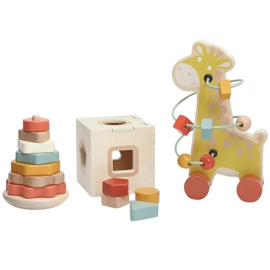 Coffret 3 jeux d'activités en bois   de               Trois Kilos Sept