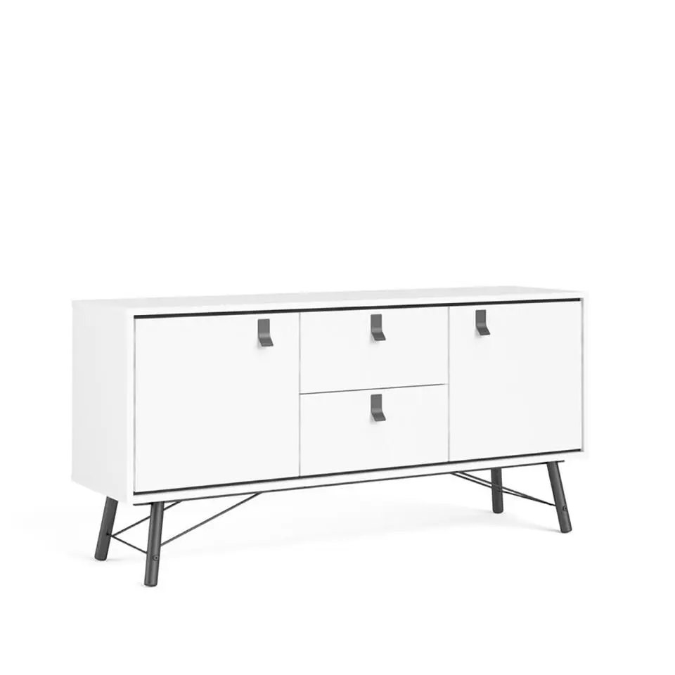 Hioshop Rye dressoir 2 deuren- 2 lades mat wit