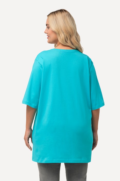 T-Shirt, V-Ausschnitt, Relaxed, Halbarm