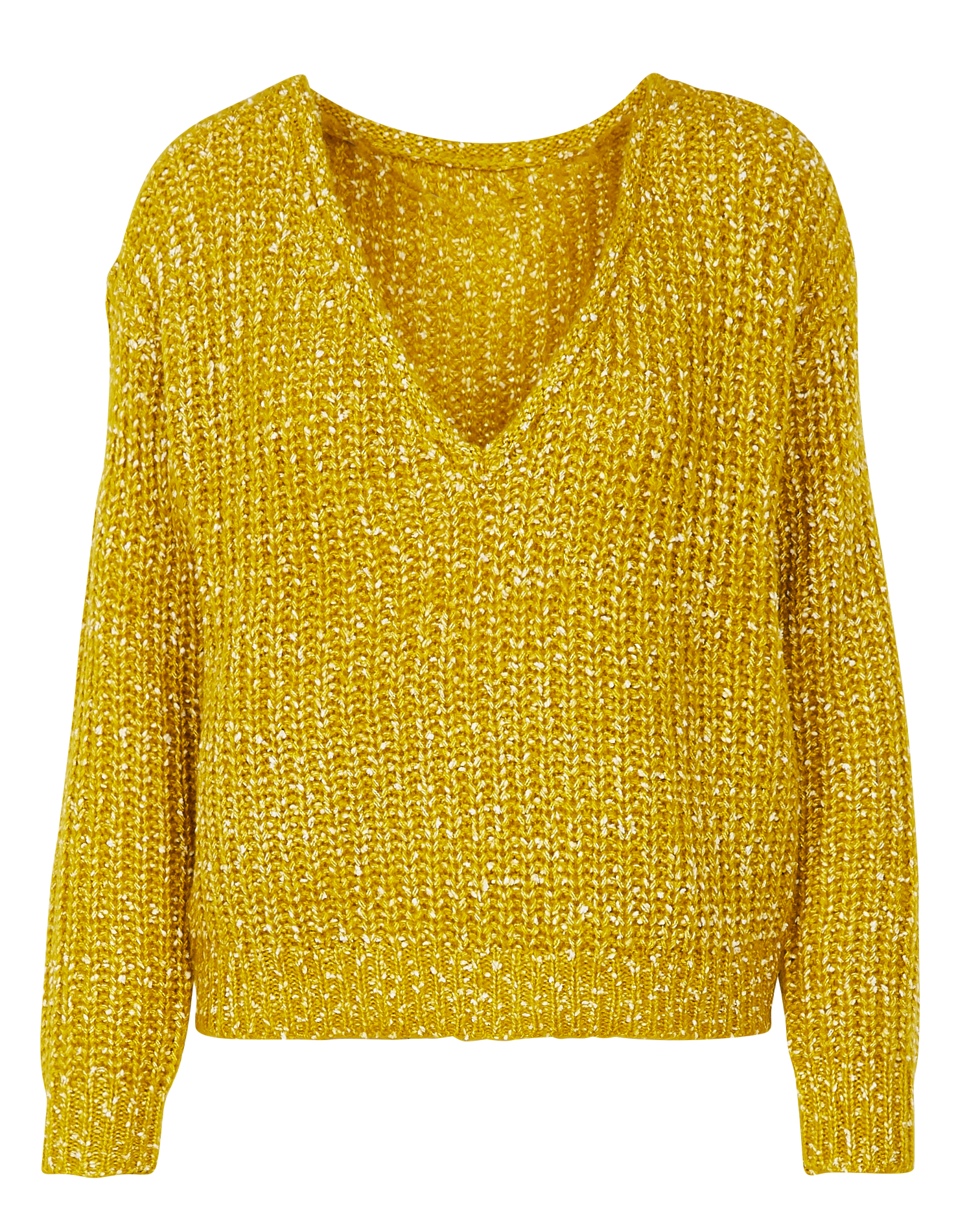 Pull col v ample | Jaune