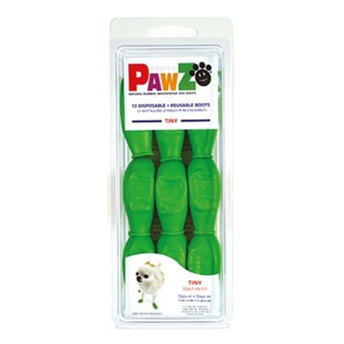 Botas para cães Pawz de borracha natural, verdes