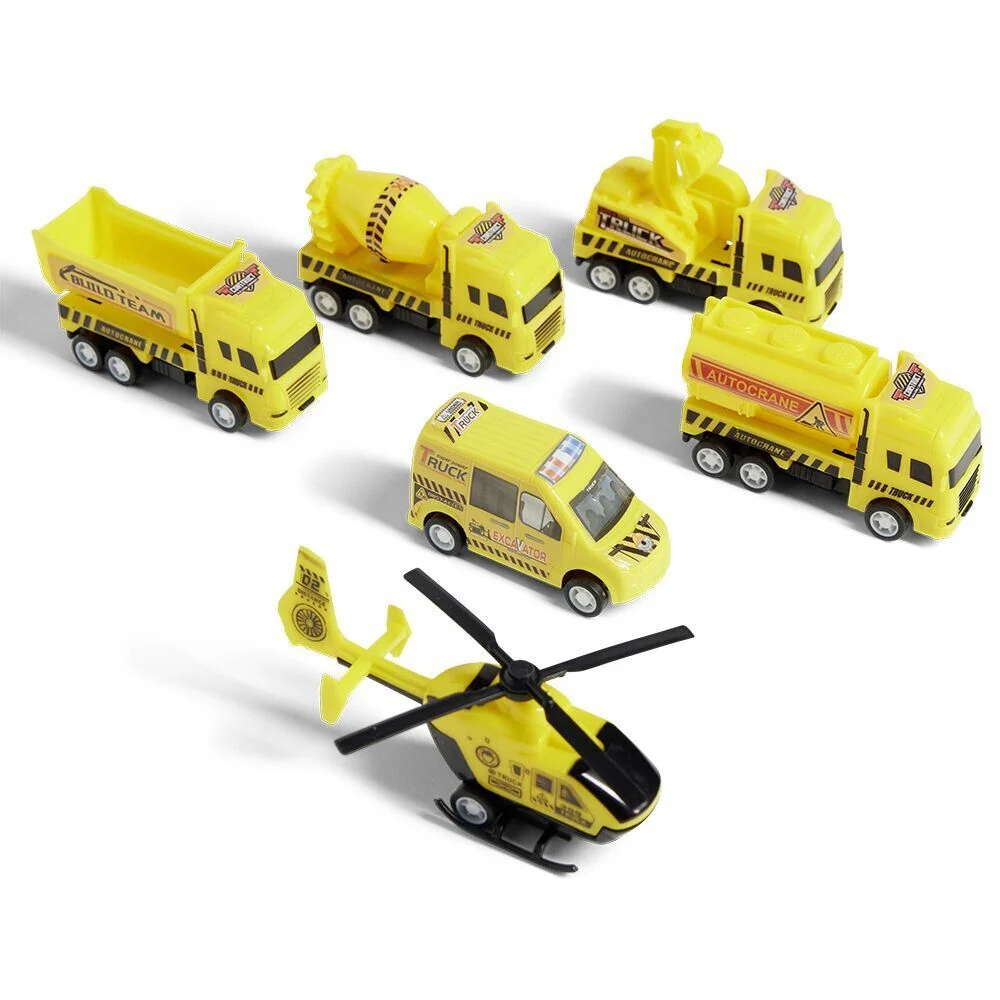 Kit 5 véhicules et engins de chantier