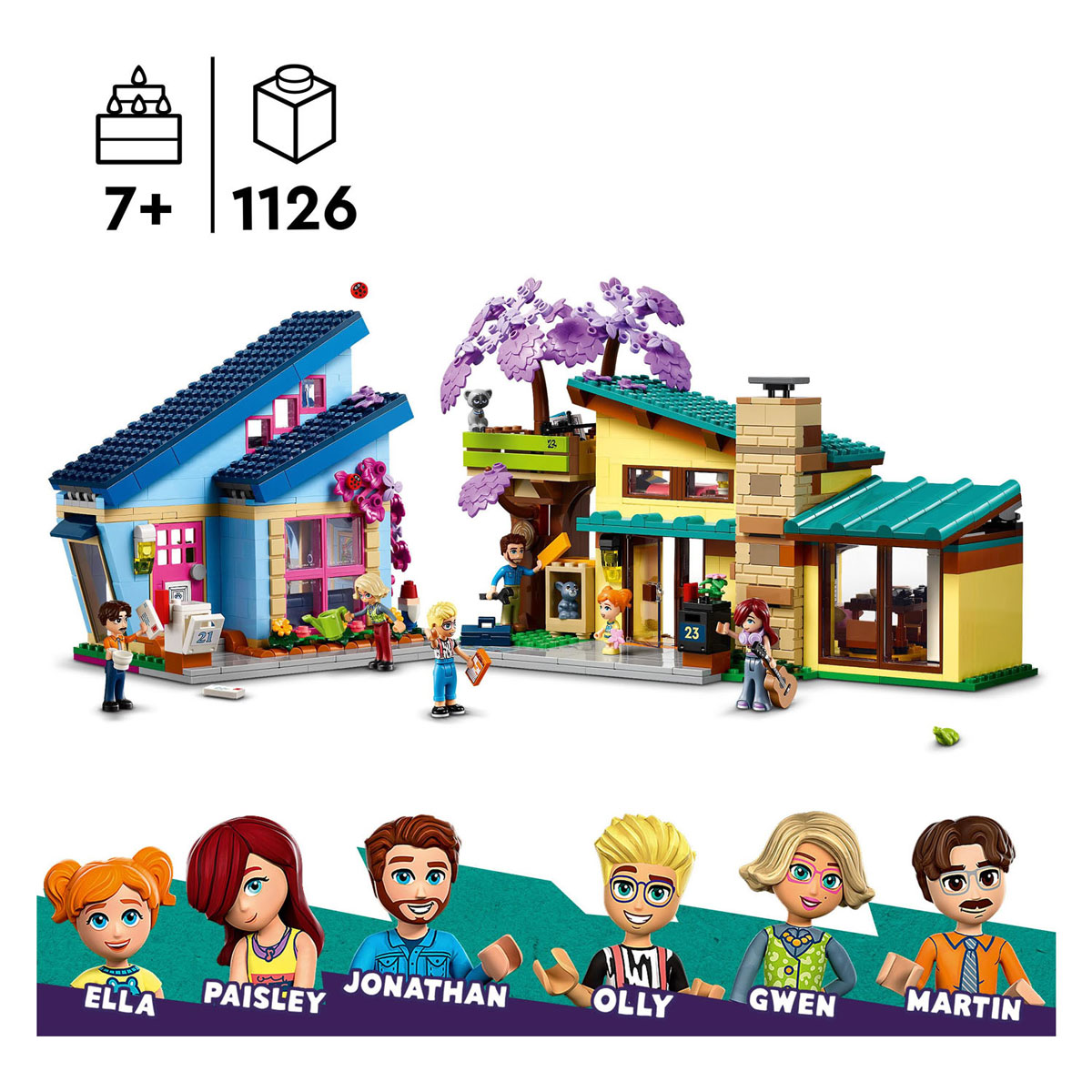LEGO Friends 42620 Olly en Paisleys Huizen