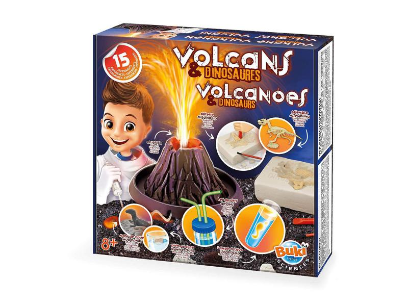 Buki Experimentierkasten Vulkane und Dinosaurier Experimentierset