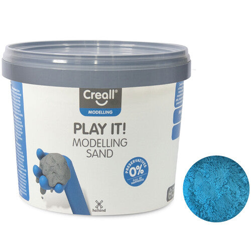Creall modelleer zand - 750 gr - blauw
