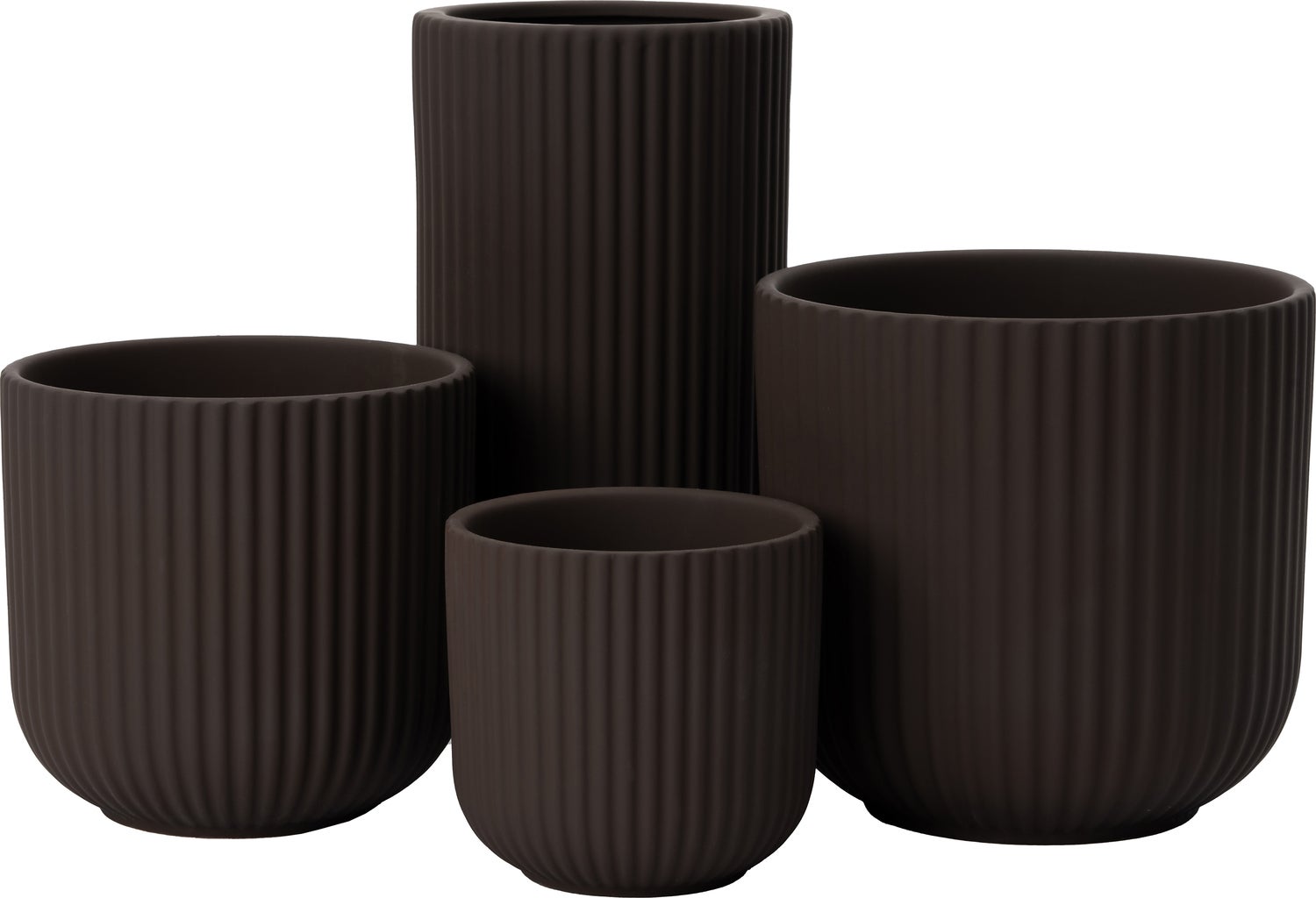 Intratuin bloempot Nela donkerbruin D 14,5 H 14 cm