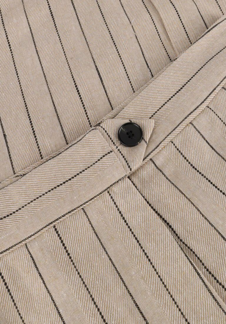 beige co'couture midirok linen pin pencil skirt