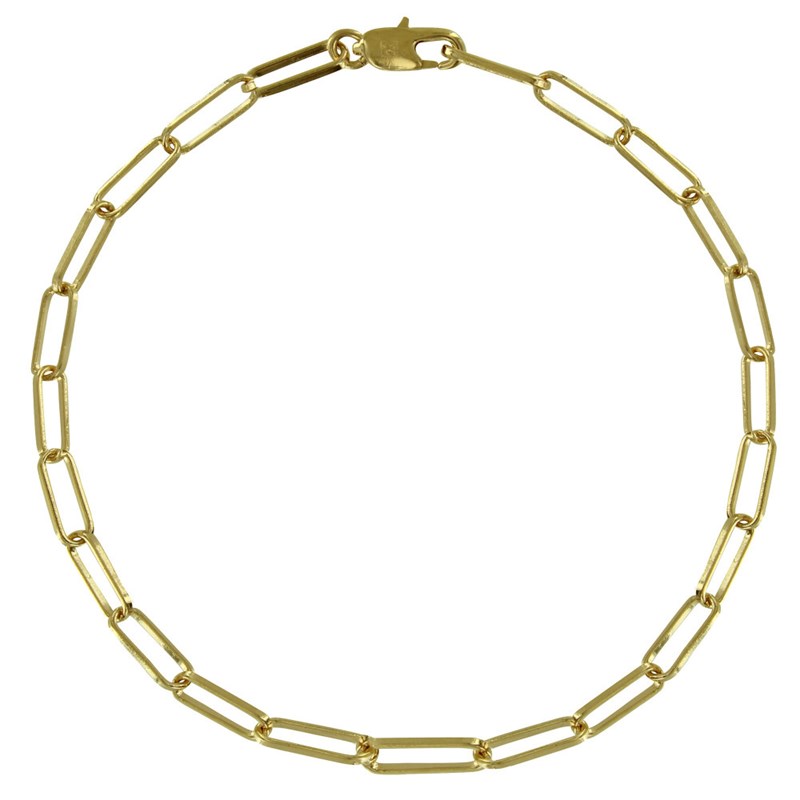 Bracelet Plaqué Or Mailles Cheval - Petit Modèle