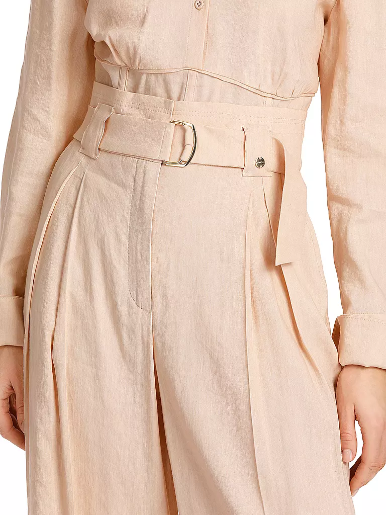 MARC CAIN High Waist Chino WICHITA Wide Fit rosa
