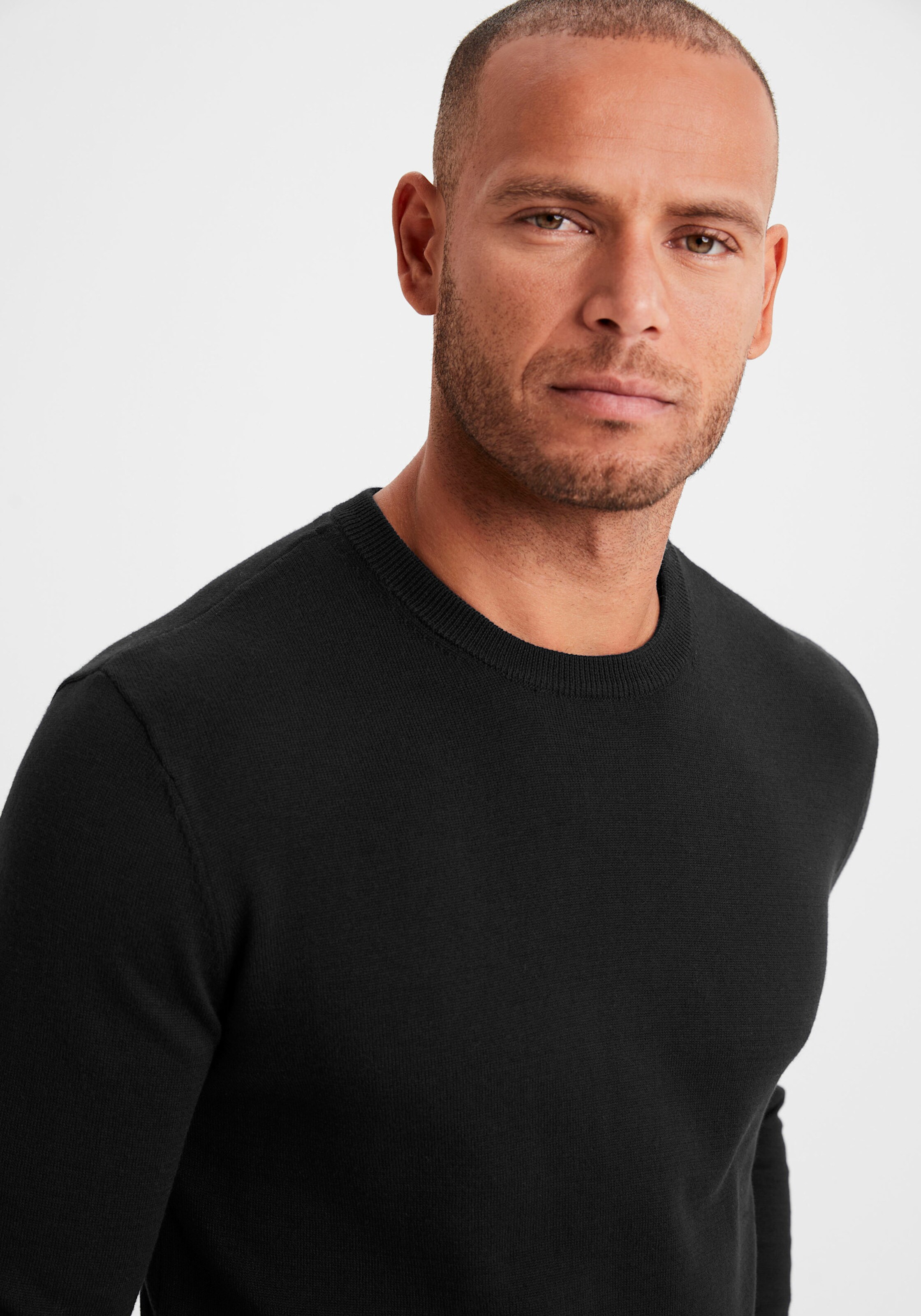H.I.S Strickpullover in schwarz