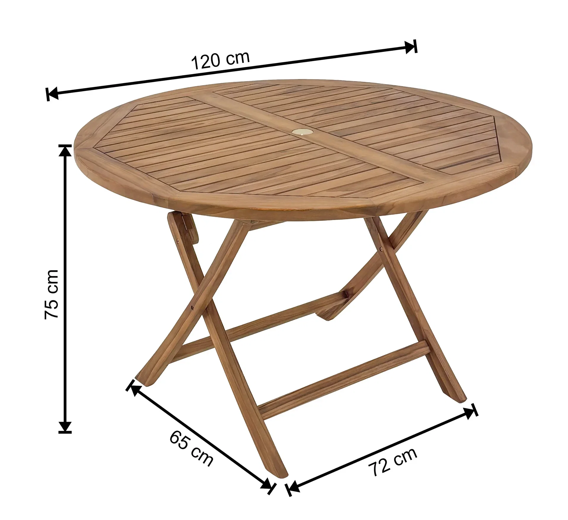 Skanden Spisebord Teak Ø120 cm