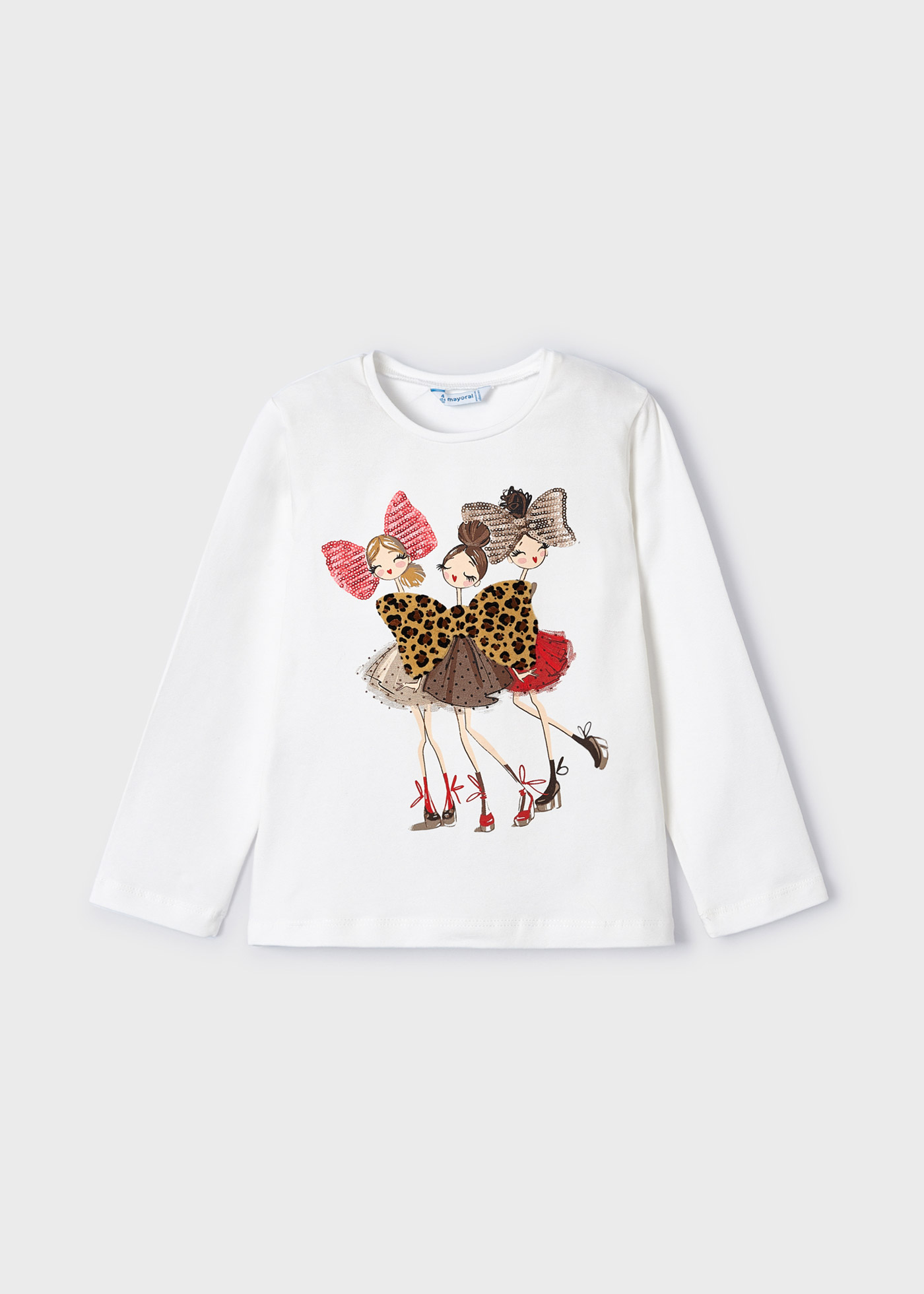 Camiseta feminina de algodão estampado