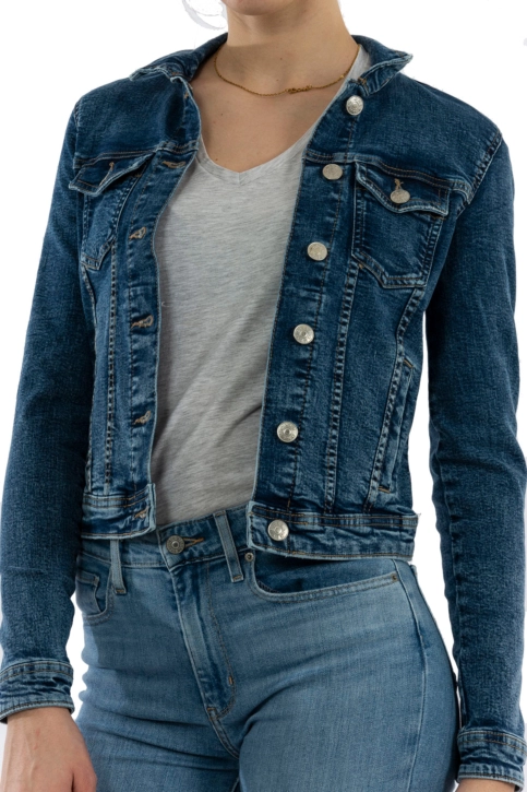 Blousons jeans only tia life medium blue denim