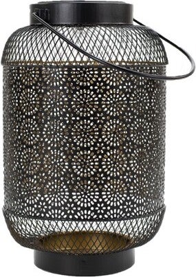 Lantaarn Feline zwart D 25,5 H 16 cm