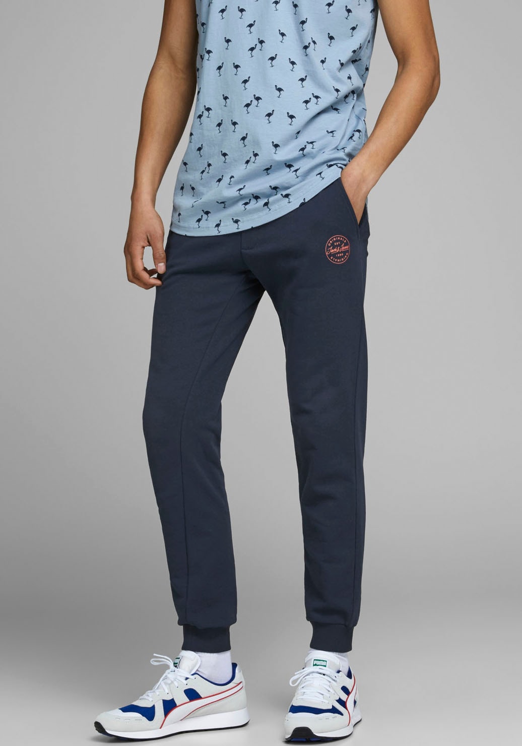 Jack & Jones Sweathose »JPSTGORDON Jogpants mit Kordelzug und bequemem Schnitt«  unifarben, modisch, bequem, Baumwolle