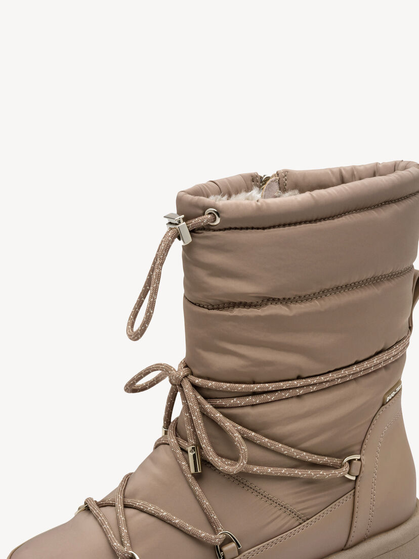 Enkellaarsje - beige warme voering