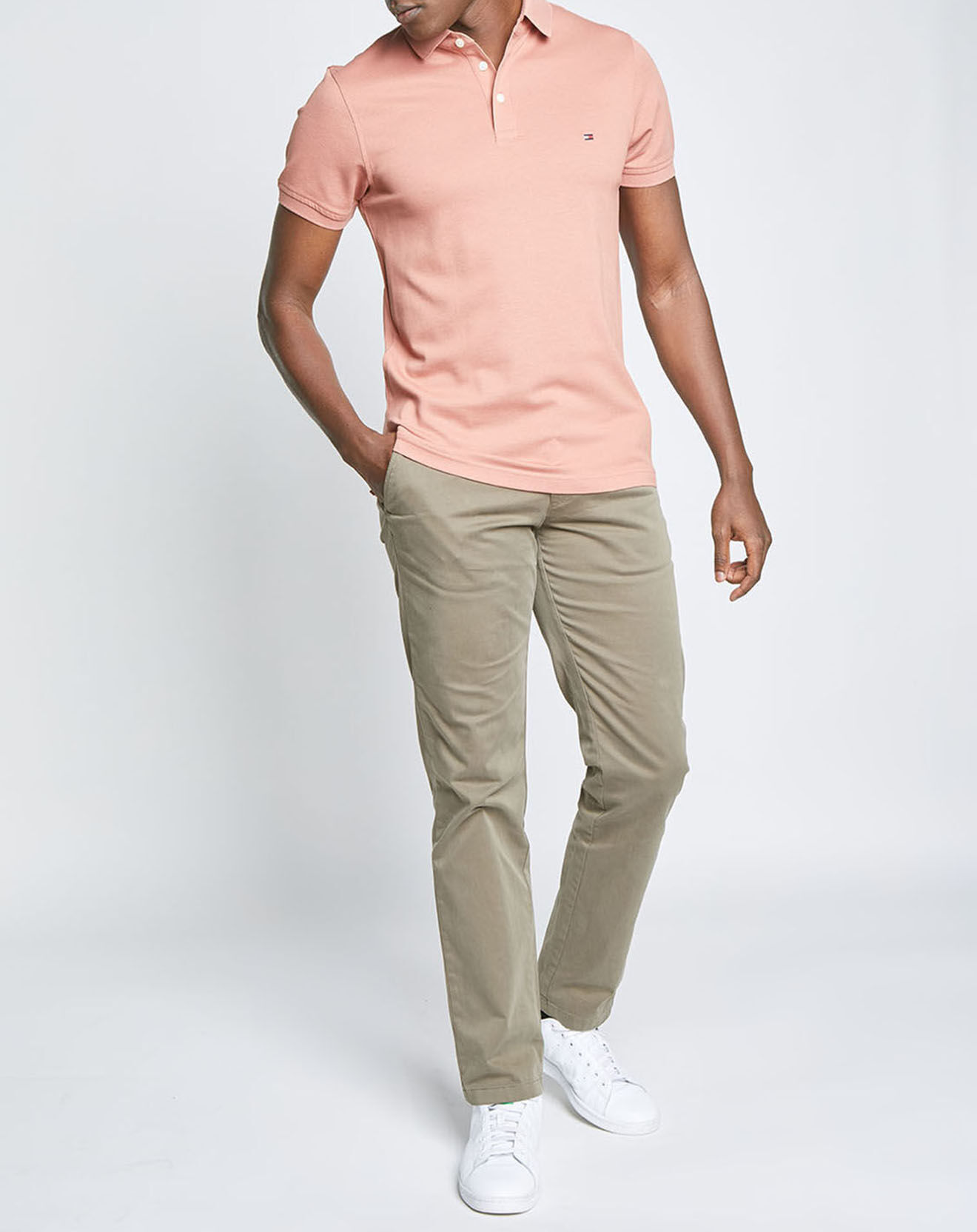 Tommy Hilfiger Polo Slim 1985 vieux rose