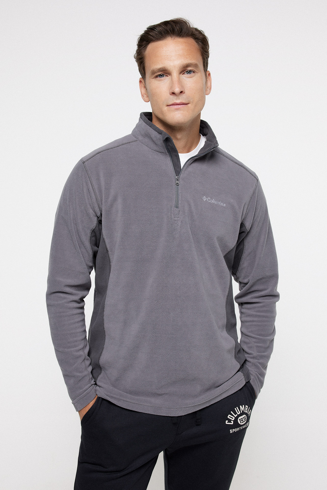 Forro de zíper até a metade da camisa Columbia™ Klamath Range™ II para homens