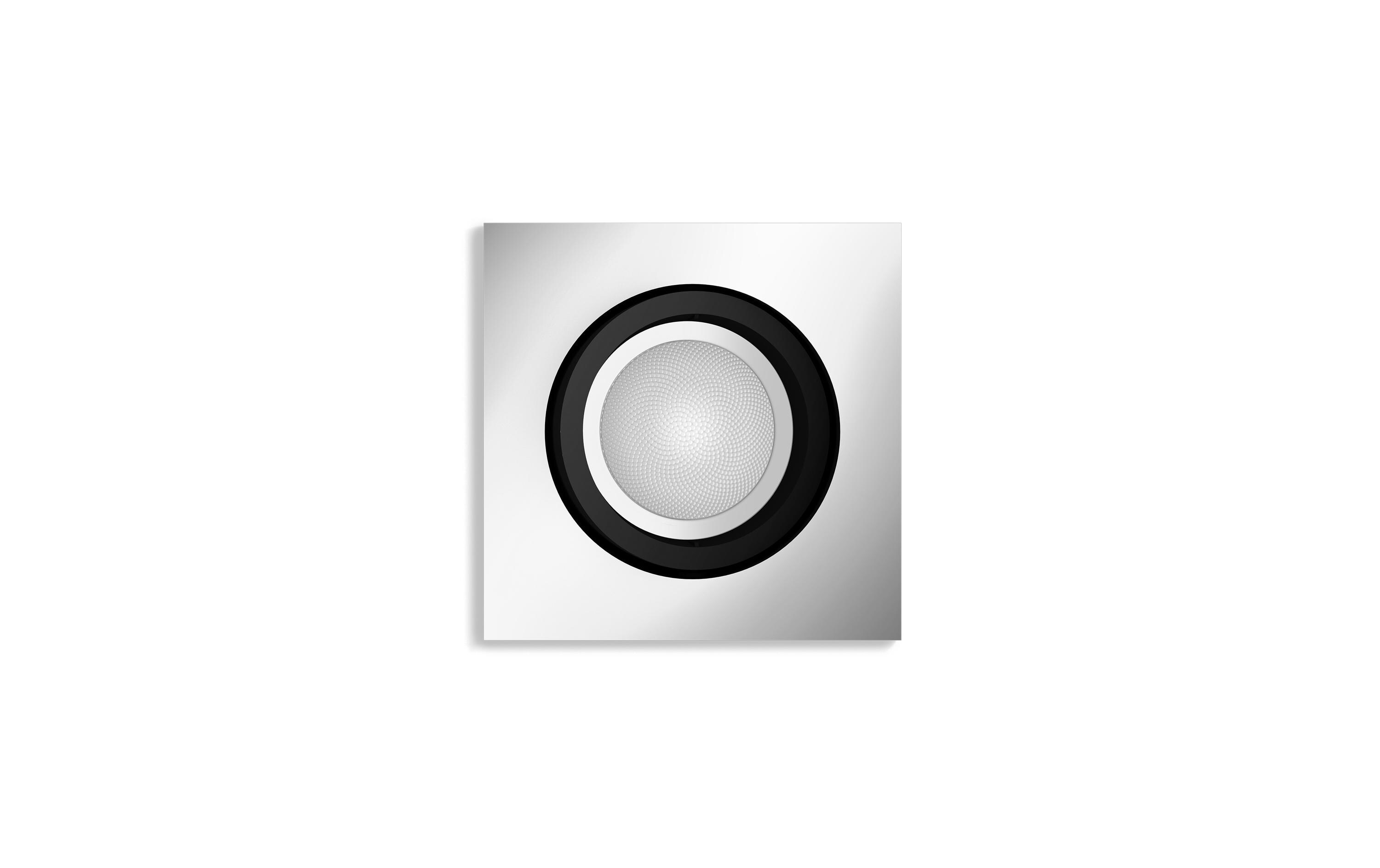 White & Color Ambiance Centura Einbauspot Eckig AluminiumAtmosphärische Beleuchtung in 16 Millionen Farben