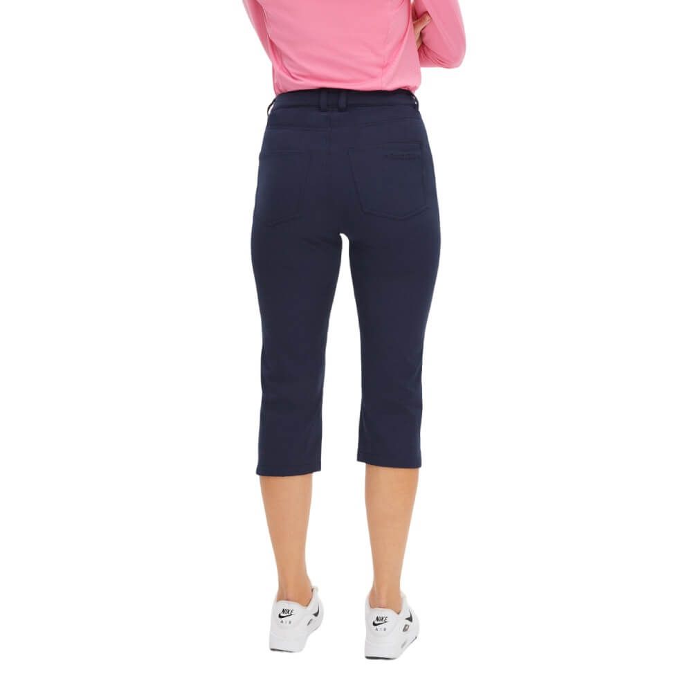 Chie Capri Bukser Dame Navy