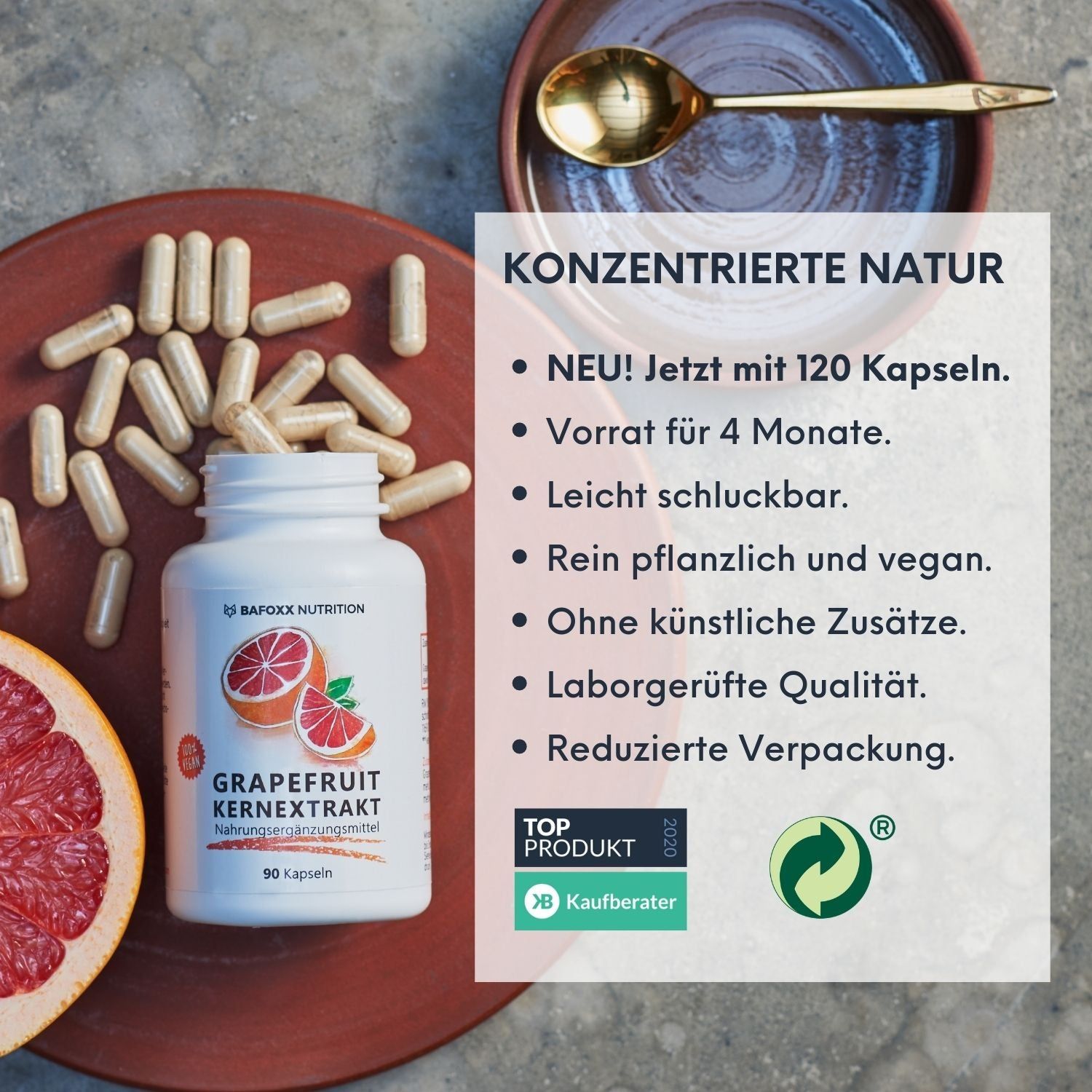 BAFOXX Nutrition® Grapefruitkernextrakt Kapseln