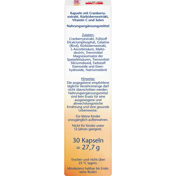 aktiv Cranberry + Kürbis + Vitamin C + Selen