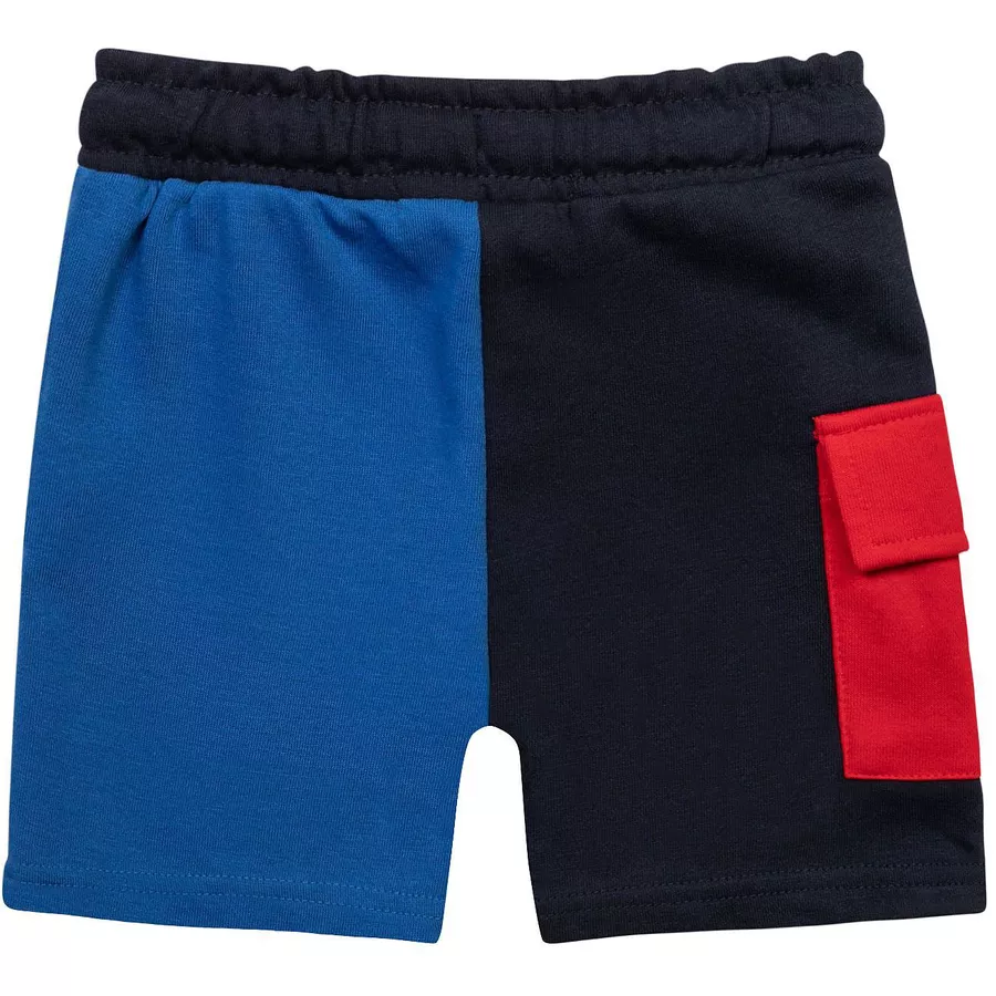 MINOTI Sweatshirt und Shorts im Set BlauSchwarz