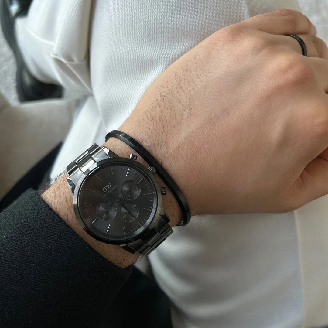 Daniel Wellington Iconic Chronograph Link Onyx Ø 40mm