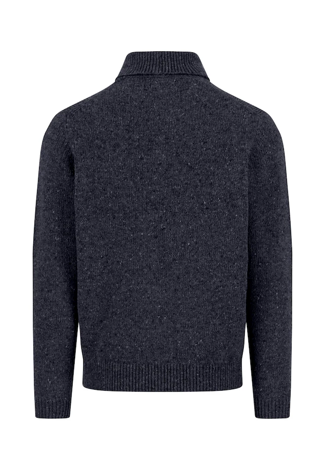 FYNCH-HATTON Rollkragenpullover , im Strick-Look meliert