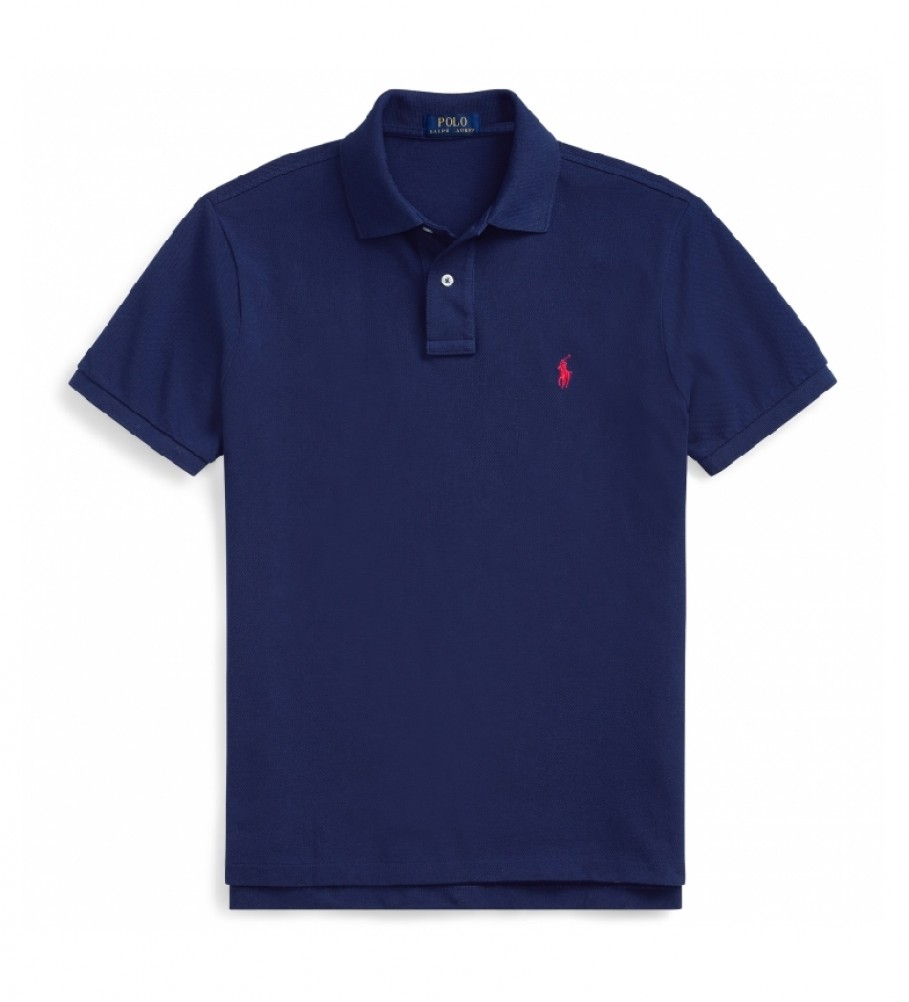 Polo Ralph Lauren Custom Fit Marine Piqué