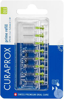 Curaprox CPS 011 Prime Brossettes Recharge 8 Pièces