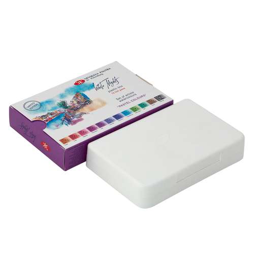 WHITE NIGHTS™ Künstler-Aquarellfarben-Set Pastel Colours