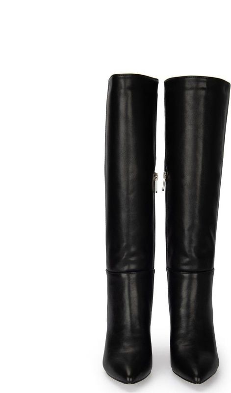POSH by Poelman - LAUREN - Hoge Laars - Zwart - 9,5 cm Hakhoogte
