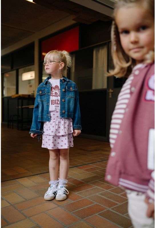 Stains & Stories meisjes spijkerjas - Dark denim