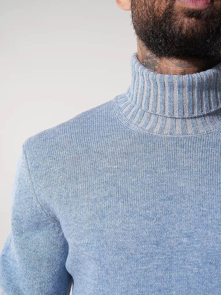 GRAN SASSO Rollkragenpullover hellblau