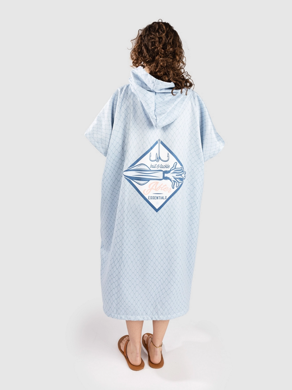After American Fishing Surf Poncho squid
