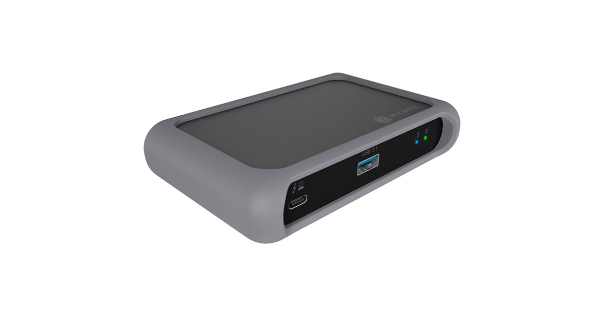 ICY BOXIB-HUB801-TB4 usb-hub  (Antraciet/zwart, USB-A 3.2 (10 Gbit/s), USB-C)