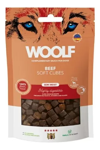 Woolf Soft Cubes - Beef - 100 g.