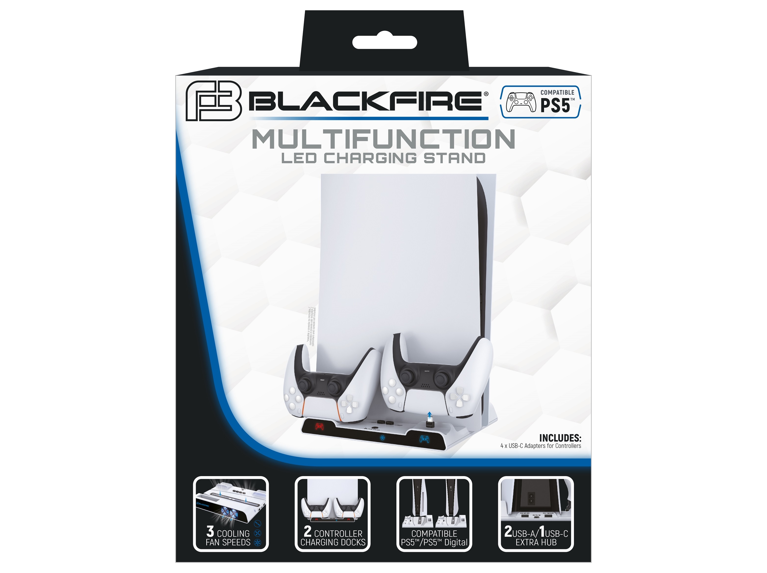 BASE DE CARREGAMENTO BLACKFIRE MULTIFUNÇÕES LED (PS5)